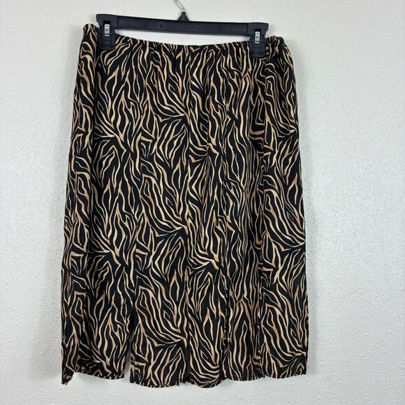 VTG J.B.S. LTD Animal Print Skirt Set Size 16P Retro - Picture 12 of 12